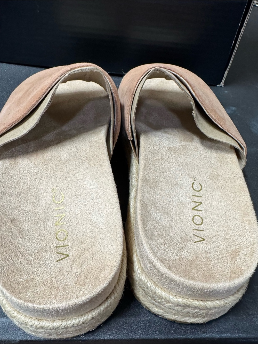Vionic YASMINA MOCHA MOUSSE Slide Sandal 8.5 M New - Picture 8 of 9